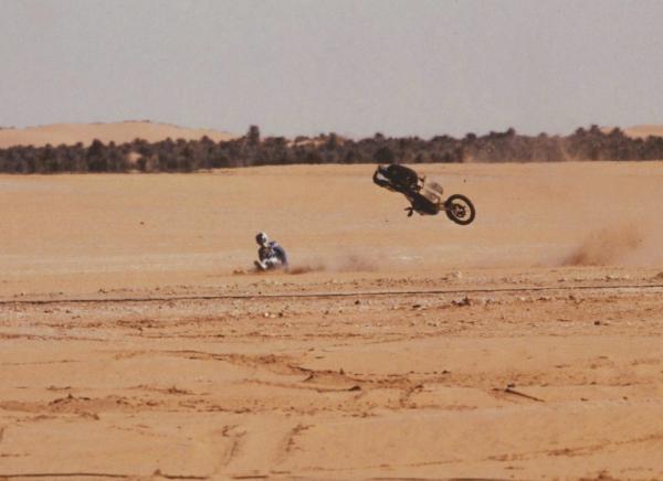 Chute de Jean-Claude Olivier - Dakar 1986